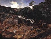 Johann Georg Grimm Waterfall in Teresopolis USA oil painting artist